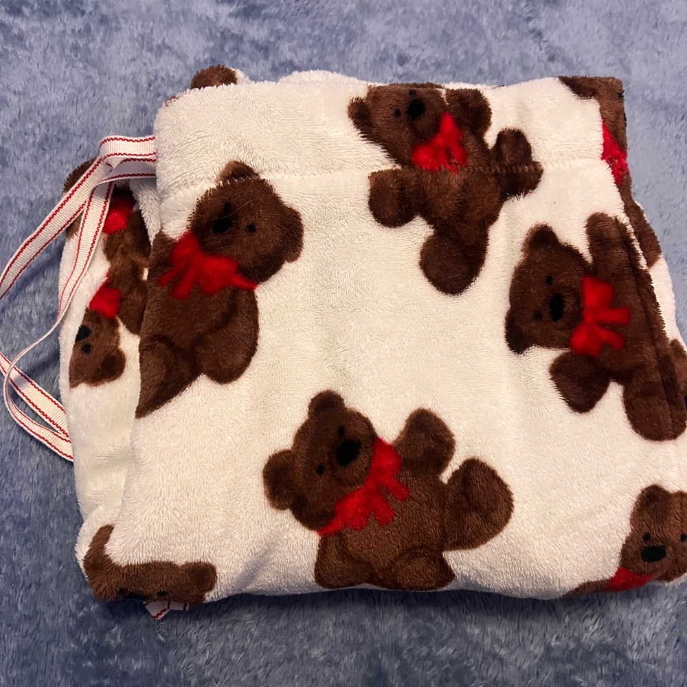 Cozy Bear Print Pajama Pants